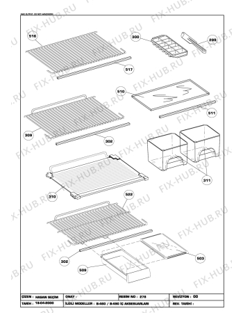 Схема №1 BEKO RCH 4900 HCA (6065487182) с изображением Дверь для холодильника Beko 4148450100